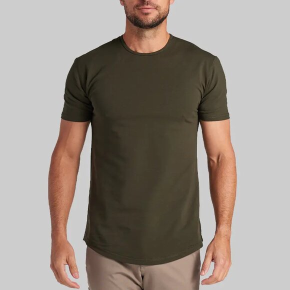 BYLT Basics Other - BYLT Premium Basics - Drop-Cut Lux Tee Forest Medium